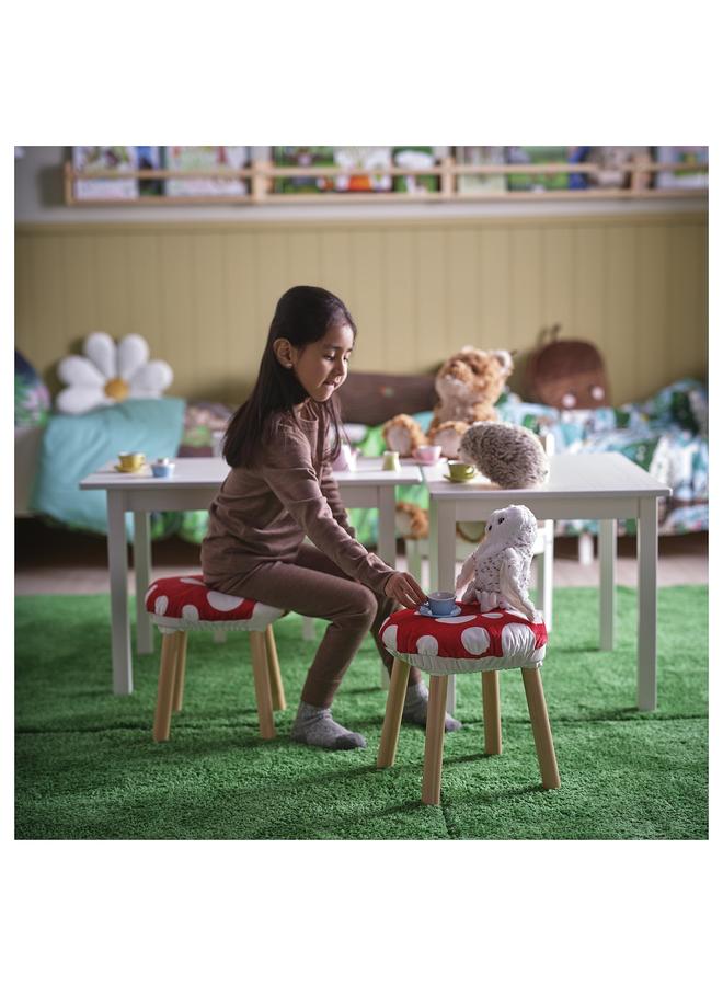 إيروريكس غطاء مقعد على شكل فطر/أحمر أبيض - Image 2