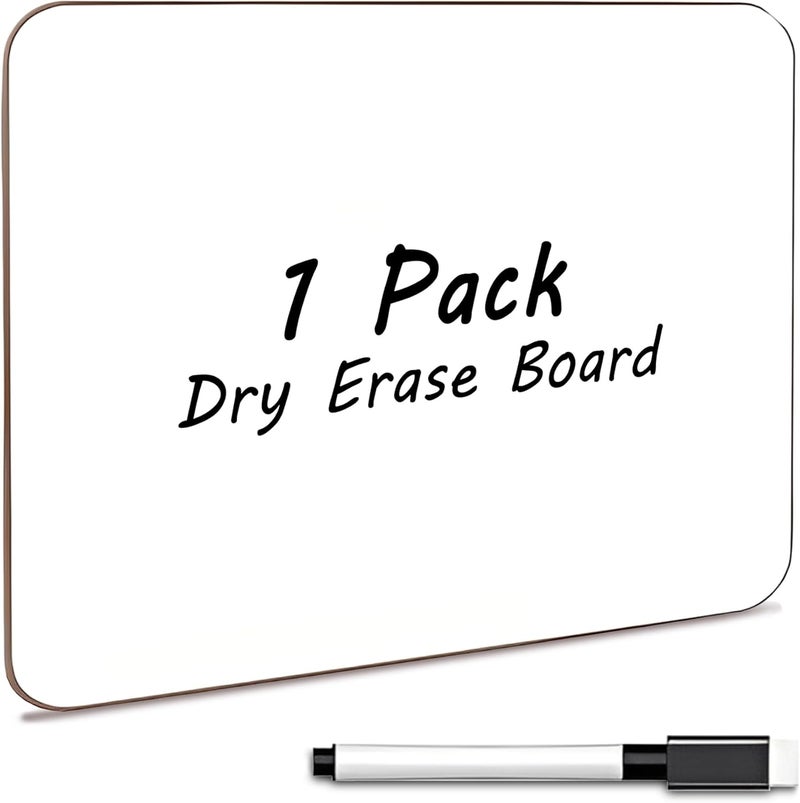 MARKQ Small Dry Erase Whiteboard A4 (22.5 x 30 cm) | Portable Lapboard for Kids, Students, Classroom, Office & Home | Durable Reusable White Board for Writing, Drawing & Games, Pack of 1 - Image 1