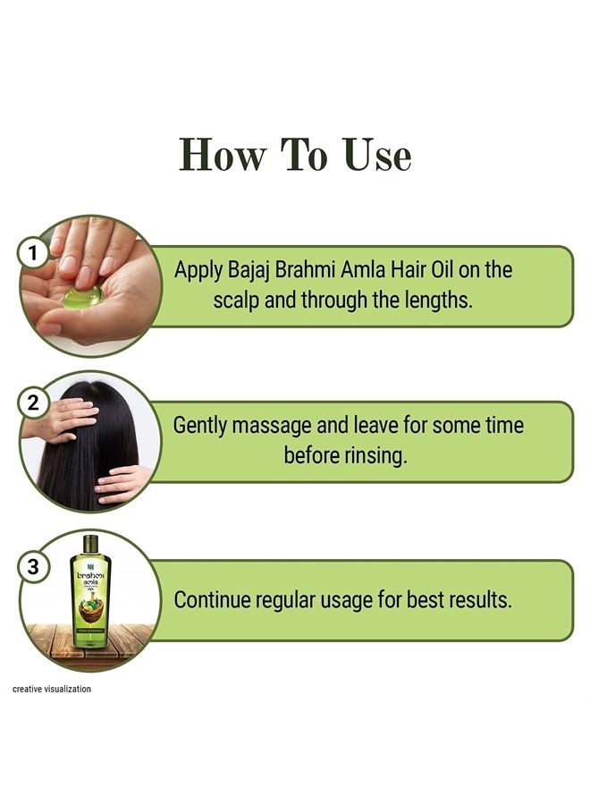 Bajaj Brahmi Amla Hair Oil ( Enriched with Ayurvedic Brahmi) 400ml  - Image 5