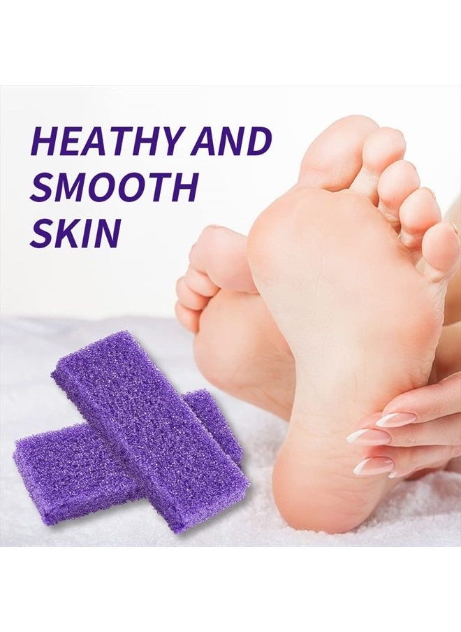 NOVAL - Pumice Stone for Feet Scrubber Dead Skin Disposable Foot Pumice Foot Callus Remover Pedicure Tools Purple Pumice Sponge Nail Salon Home Use,40 PCS - Image 1