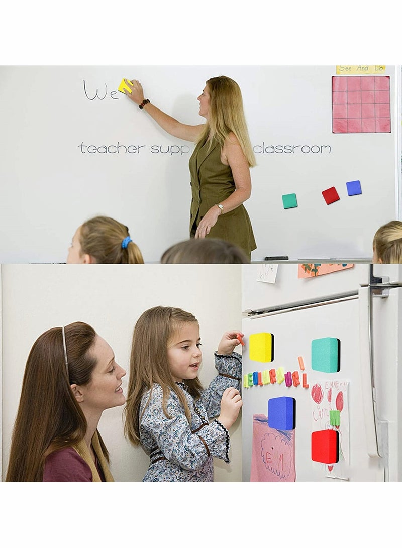 Mini Dry Erase Erasers, Square Whiteboard Eraser, Magnetic Whiteboard Dry Erase Erasers, Chalkboard Cleaner Wiper for Kids and Classroom Teacher Supplies, Home and Office (32 Pack, 3 x 1.8 Inch) - Image 5