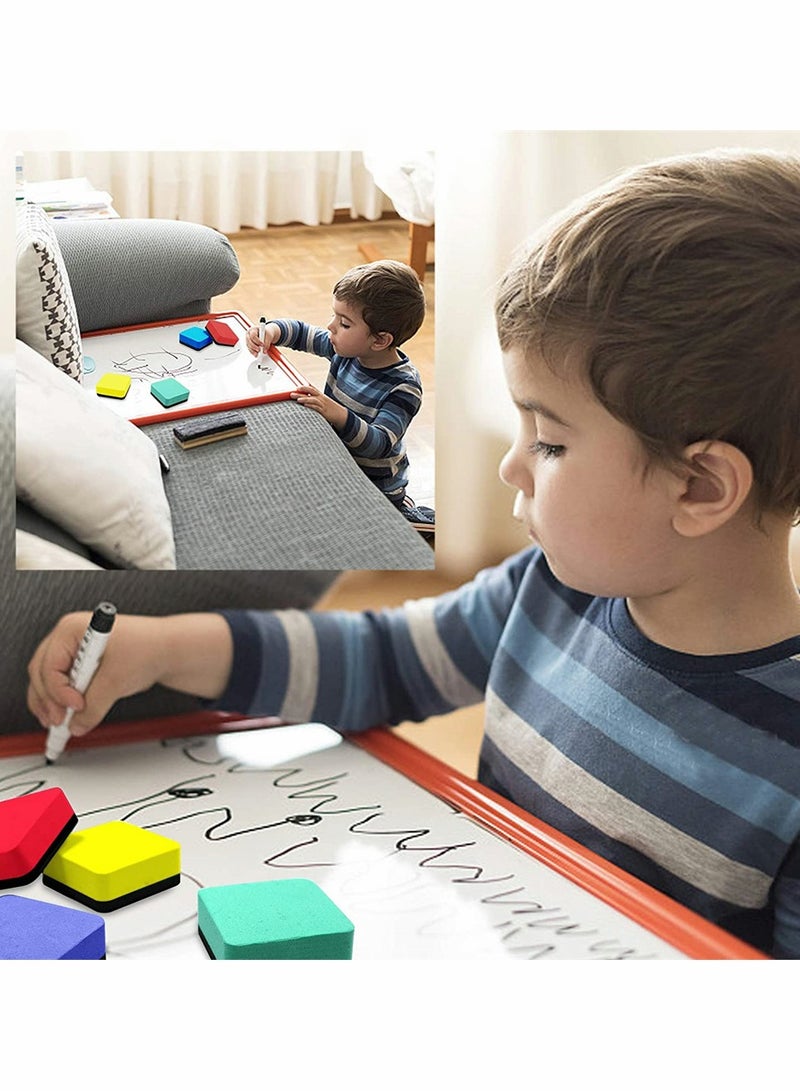 Mini Dry Erase Erasers, Square Whiteboard Eraser, Magnetic Whiteboard Dry Erase Erasers, Chalkboard Cleaner Wiper for Kids and Classroom Teacher Supplies, Home and Office (32 Pack, 3 x 1.8 Inch) - Image 3