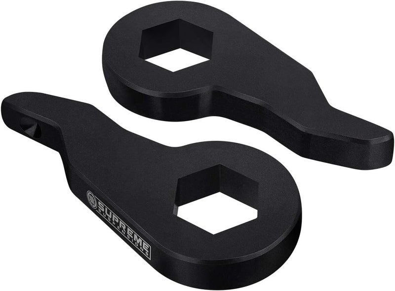 Supreme Suspensions Front Leveling Kit for 1999-2007 Chevrolet Silverado 1500 6-Lug 4WD - Adjustable 1" to 3" Steel Torsion Keys - Image 1