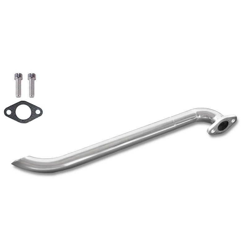 JMCHstore Header Pipe for Lifan 79cc105cc Engine for Coleman B100 RB100 Mega Moto MMB80 MMB105 Phatmoto Gas Bike Motovox MBX10 Orxyearth Dirt Kids Mini Bike MMK80 Go Kart Silver
