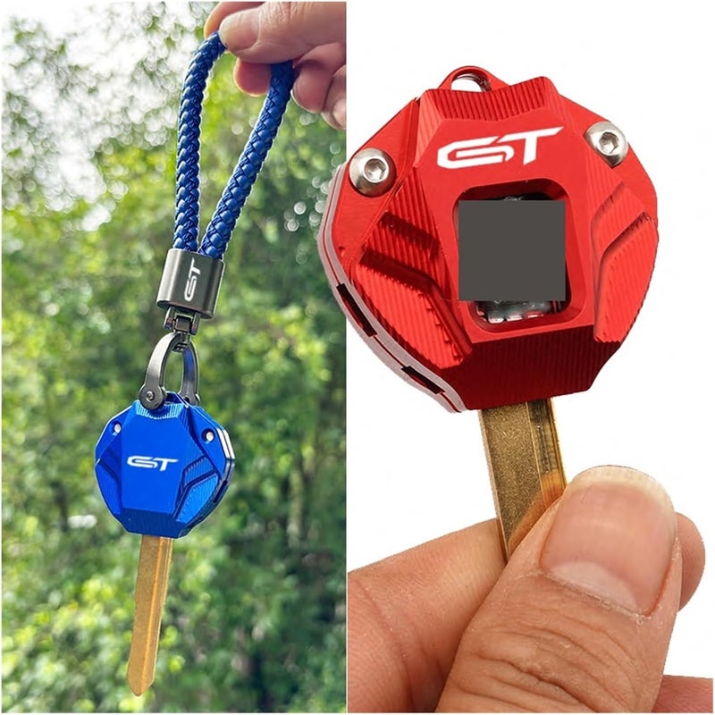 Compatible with GSXS1000GT 2022-2024 Motorcycle Accessorie Keychain Case Shell & Key Ring(GSXSGT Grey) - Image 2