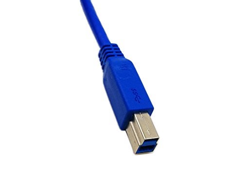 zdyCGTime 20" Panel Mount USB 3.0 B Female to USB B Male Extension Cable with Screws(Blue) - Image 5