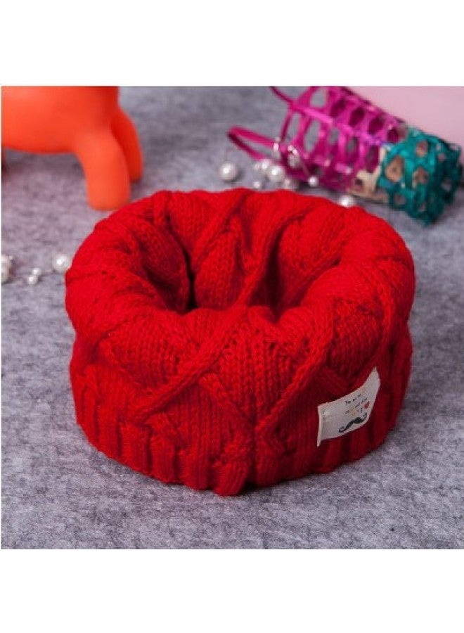 New Fashion Korean Baby Winter Children's Scarf Neck Set Autumn And Winter Knitted Wool Scarf Beard Scarf