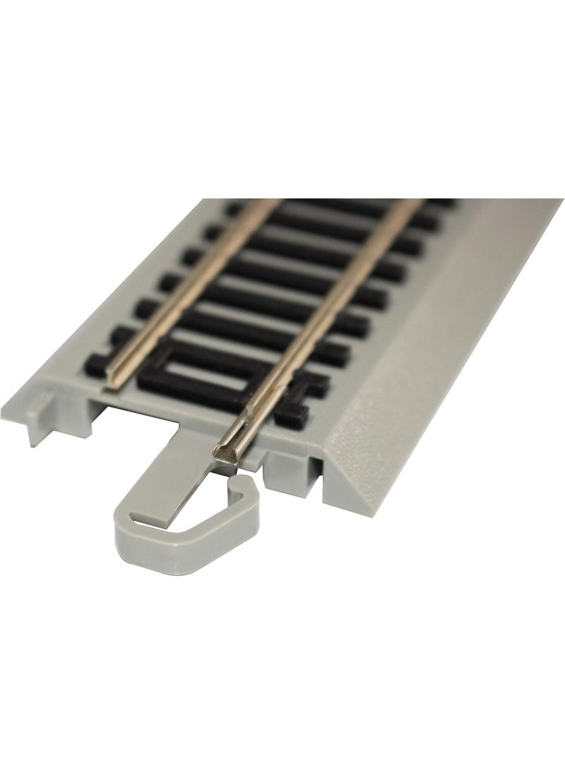 Bachmann Bachmann Trains - Snap-Fit E-Z TRACK 30 DEGREE CROSSING (1/card) - NICKEL SILVER Rail With Gray Roadbed - HO Scale  - Image 3
