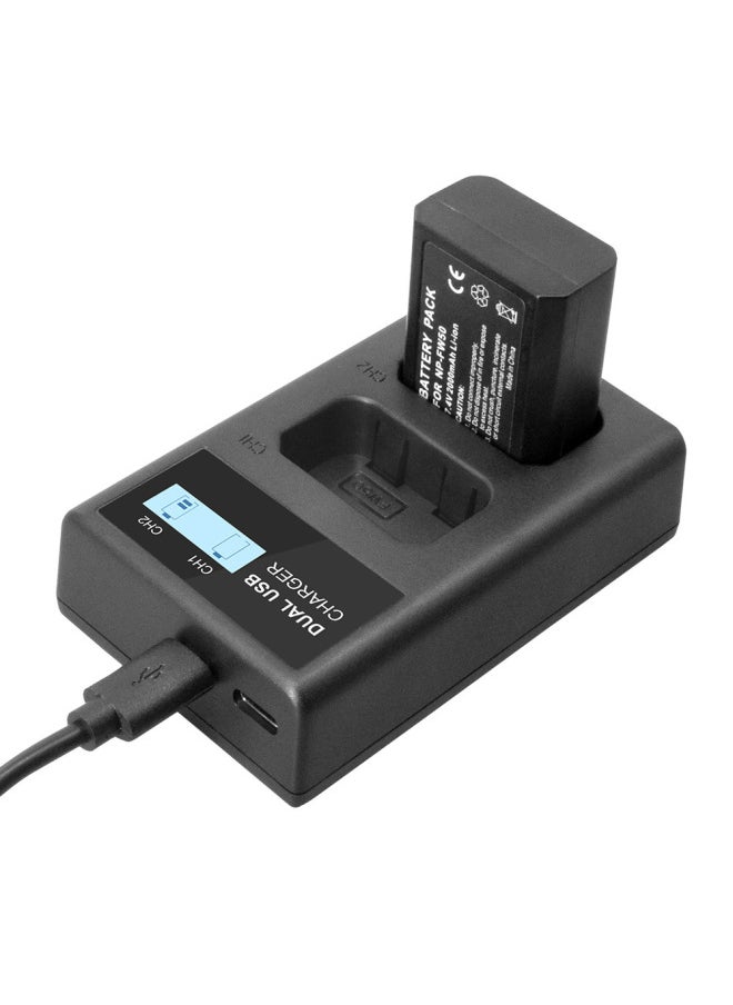 NP-FW50 Camera Battery A5000A5100A6000A6100 Digital Lithium Battery EOS550D Charger Suit-Standard Capacity:LCD Smart Charger