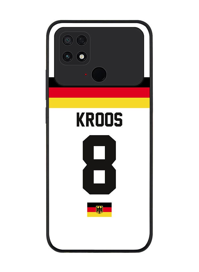 Stylizedd Rugged Black edge case for Xiaomi Poco C40 Slim fit Soft Case Flexible Rubber Edges Anti Drop TPU Gel Thin Cover - Football Team - Germany Player Name - Kroos - Image 1