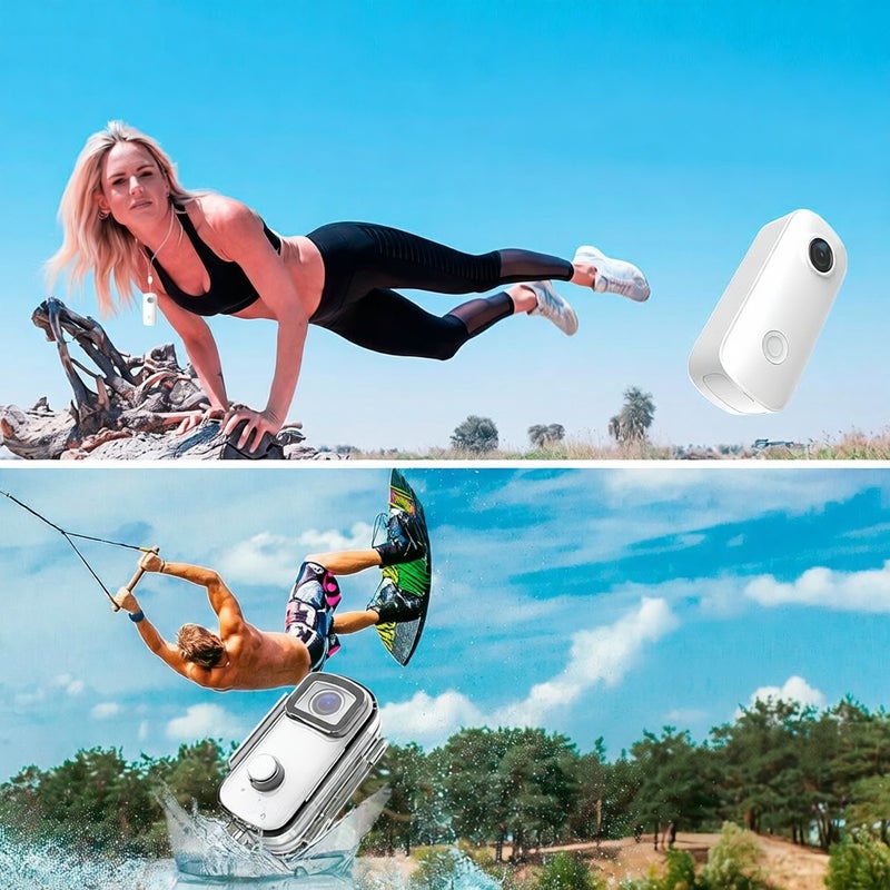 SJCAM C100 Mini Action Camera 1080P/30fps Digital Video Camera 30M Waterproof Magnetic Body Built-in Battery WiFi Connection APP Sharing with Waterproof Case Back Clip Lanyard - Image 5