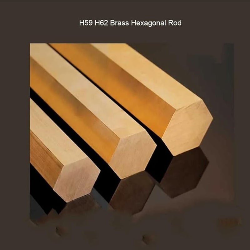 H62 قضيب نحاسي سداسي 13 مم × 500 مم 6 حواف متقابلة قضيب نحاسي - Image 4