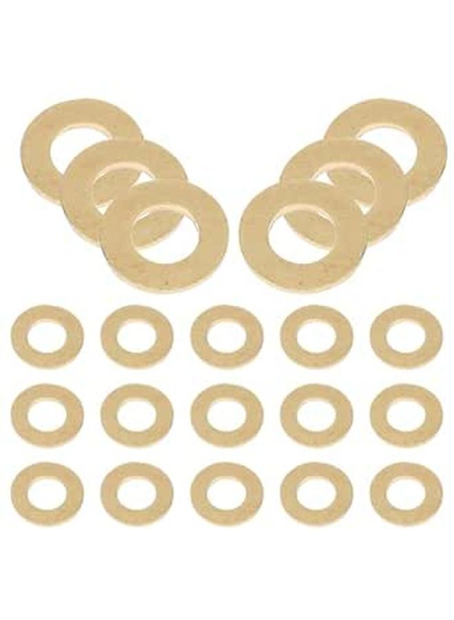 50pcs M5x10x1 0mm Flat Copper Washers Sealing Gasket Kit Metric Brass O Ring Set for Electrical Industrial Hardware - Image 1