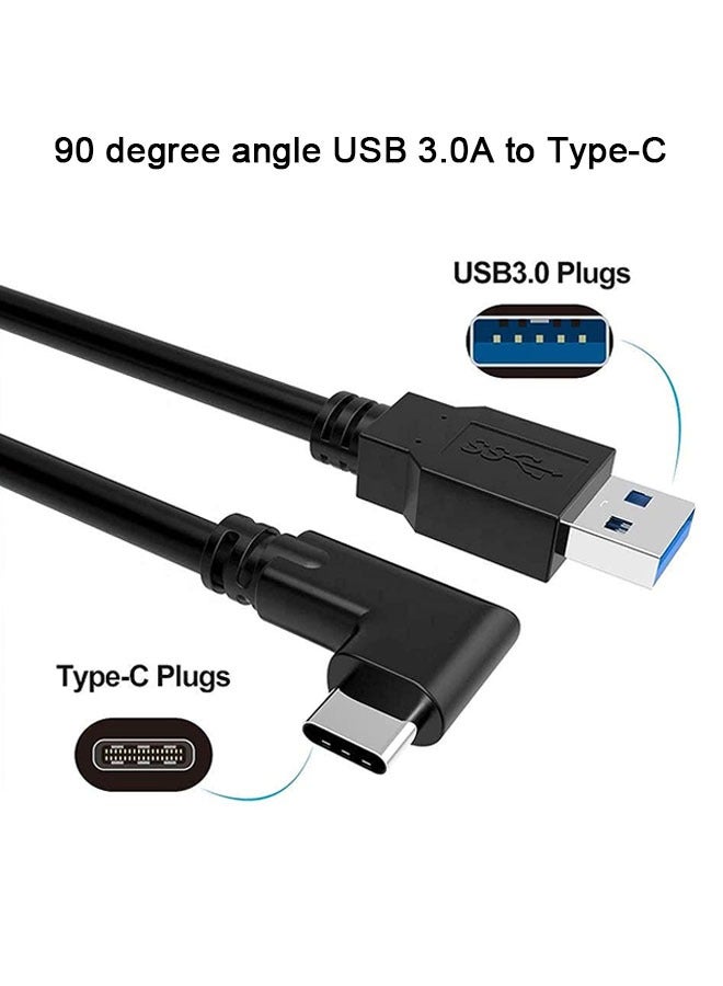 Link Cable for Meta Quest Pro/Oculus Quest 2 Cable for PC Gaming and Charging, High Speed Data Transfer & Fast Charger Cord Angled Type C USB3.2 Gen1 to USB Type A Power Cable (16ft/5m)  - Image 3