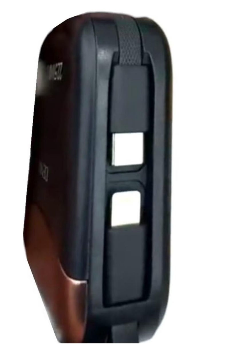 Denx 10000mAh Power bank with a digital display screen and 22.5W fast charging power bank distinguished by the small size and two built-in cables (Lightning & Type-C), and two charging ports Type-C PD/USB-A/5V - Image 3