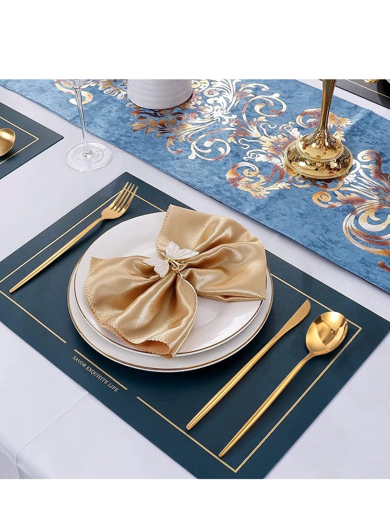 SSGP Flatware Set for 6 Persons, 24-Piece Stainless Steel Cutlery Set Including Knives, Forks, Spoons Mirror Polished, Flatware Set for Kitchen, Restaurant, Hotel, Dishwasher Safe (Gold) - Image 5