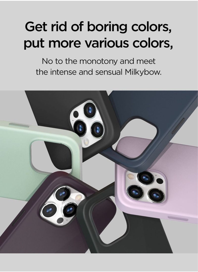 VRS Design Milky Bow iPhone 14 Pro Max Silicone Case Cover - Elderberry  - Image 3