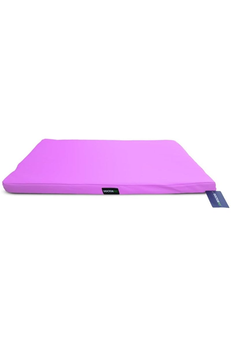 DOCTERPET Doctor Pet Gelato Series Crate Mattress Large - 61x92x6cm - Lilac - Soft Washable Fabric, Cooling Effect, Eco-Friendly Fill, Non-Slip Base – Ideal for Medium to Large Dogs - Image 1