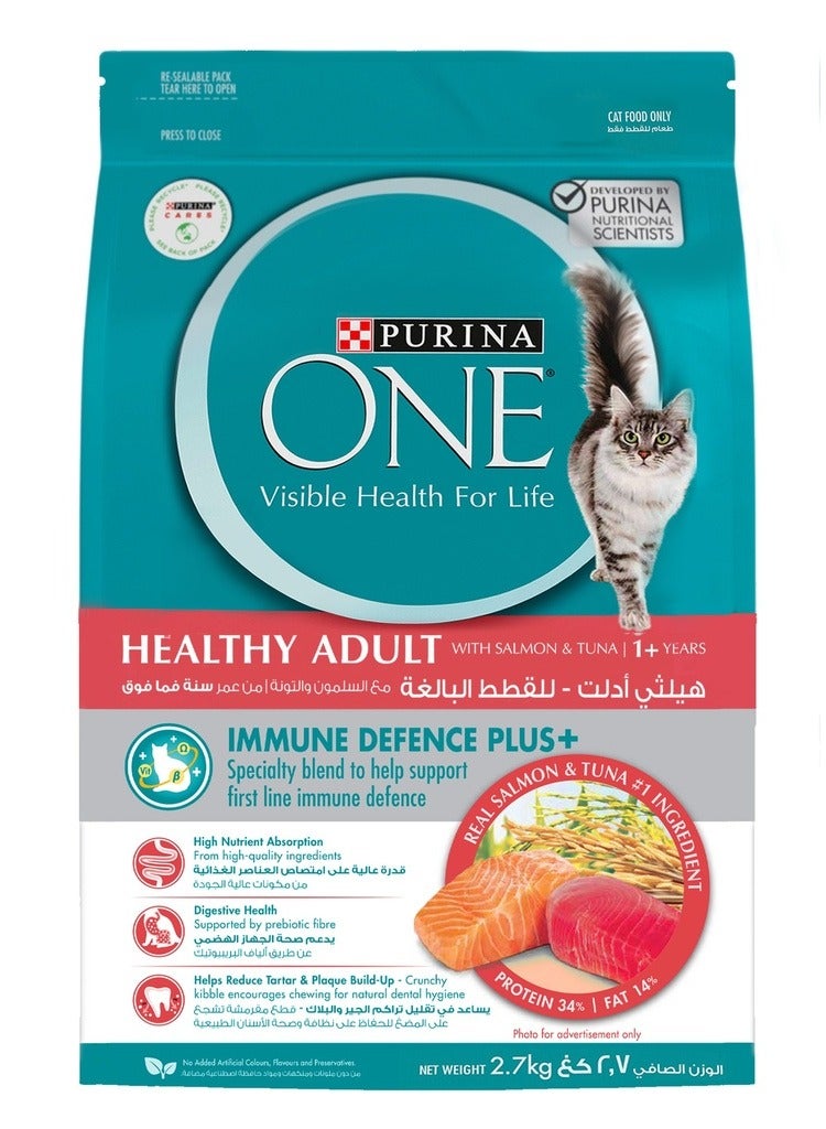 PURINA One Healthy Adult Salmon & Tuna 2.7Kg
