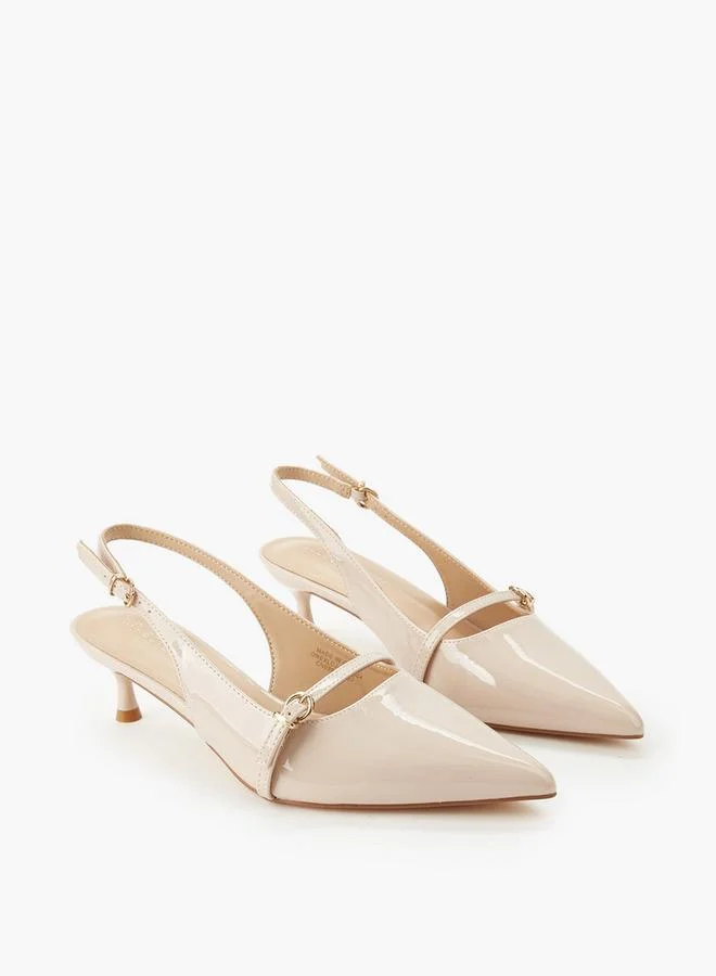 سيليست Women Kitten Heel Pointed Toe Shoes