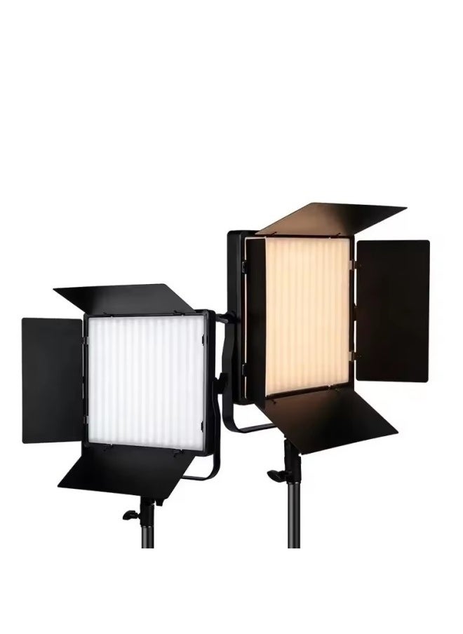 Generic - RGB Fill Light Live Lighting Lamp Led 660 PRO Photography Lamp Rechargeable Flat Panel Tricolor Lamp-Specifications:LED660PRO-(RGB Three-color Light) Adapter Remote Control Storage Bag 2 Battery Charger Tripod - Image 1