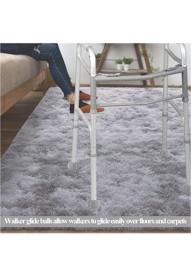 Generic 4 Universal Precut Walker Glide Balls for Seniors Gray Floor and Furniture Protection - Image 3