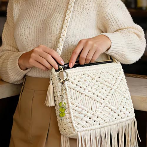 Madison Tyler Martini Olive Cute Keychains for Women | Green Bag Charms for Handbags | Gold Plated Purse Charms for Handbags Trendy - Image 5