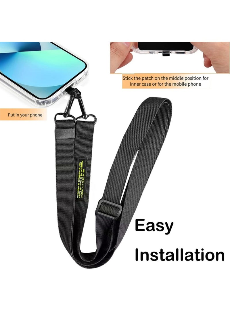 جراب Samsung Galaxy S24 Ultra، غطاء Samsung S24 Ultra متوافق مع MagSafe وحامل مدمج، جراب قوي مقاوم للصدمات مع حزام كتف قابل للتعديل لهاتف Samsung Galaxy S24 Ultra، أسود