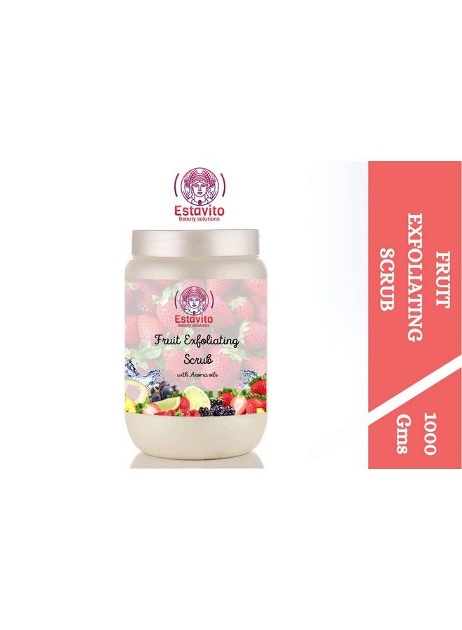 ESTAVITO Fruit Scrub With Bear Berry And Grape Seed Extracts 1000Gms For Tan Removal And Instant Glow For All Skin Types - Image 3