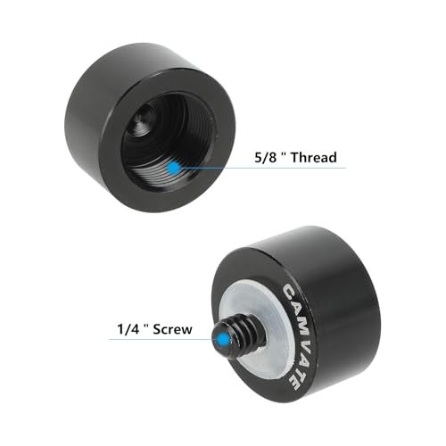 CAMVATE Mic Stand Adapter 1/4" Male to 5/8" Female for Microphone Holder - 1313 - Image 3