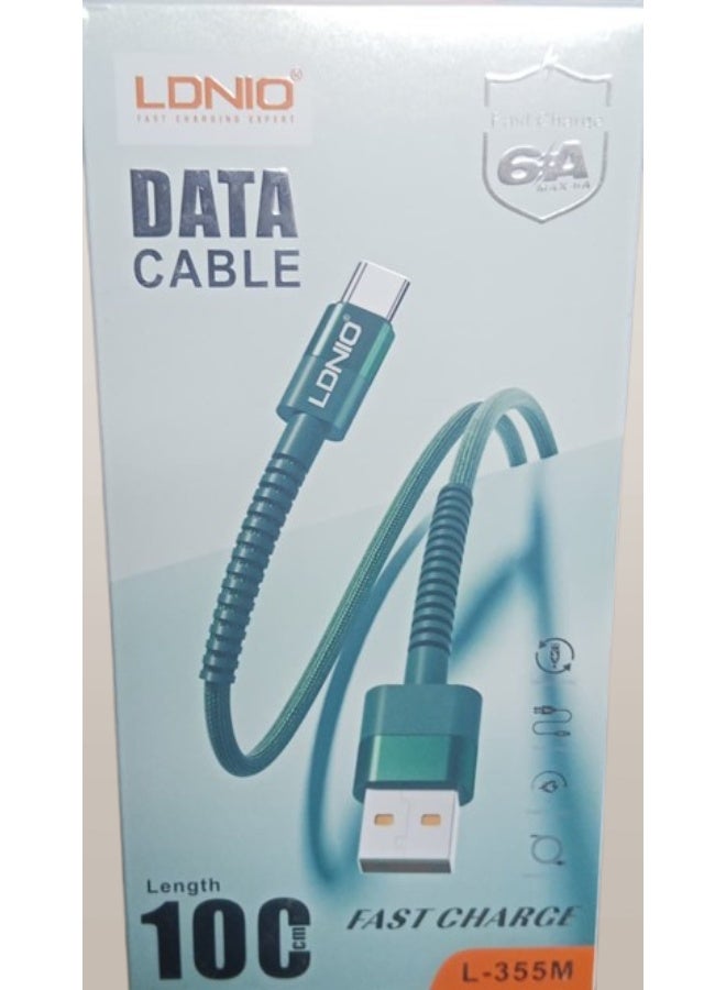LDNIO 6A Fast Charging USB X Tab C Cable - Image 2