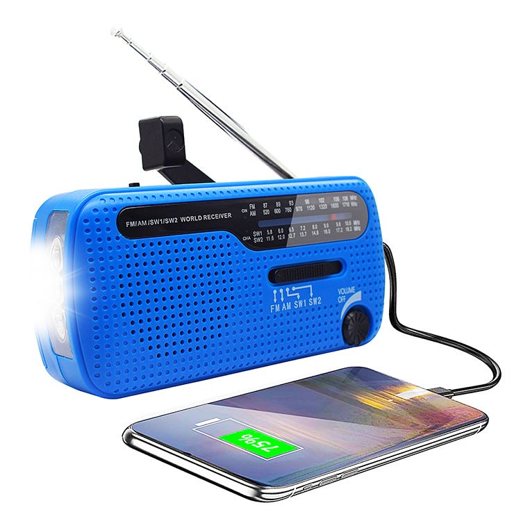 [National Joint Guarantee] Outdoor Multi-Band Am/Fm/Sw Solar Hand-Cranked Charging Radio - Image 2
