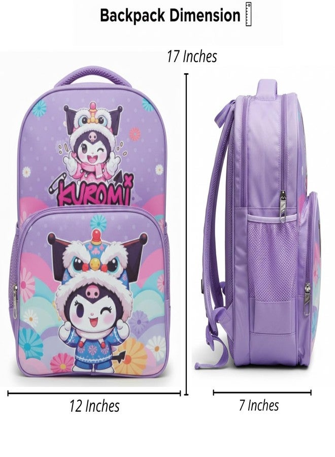 ستايلبيس حقيبة ظهر مدرسية للأطفال من ستايل بيس، سعة 25 لترًا، للبنات والأولاد | مثالية للمدرسة والنزهات والسفر | 17 بوصة، 3 أقسام، مقاومة للماء، متعددة الأغراض للأطفال (Pupple) - Image 3
