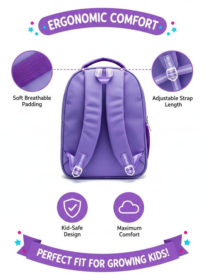 ستايلبيس حقيبة ظهر مدرسية للأطفال من ستايل بيس، سعة 25 لترًا، للبنات والأولاد | مثالية للمدرسة والنزهات والسفر | 17 بوصة، 3 أقسام، مقاومة للماء، متعددة الأغراض للأطفال (Pupple) - Image 4