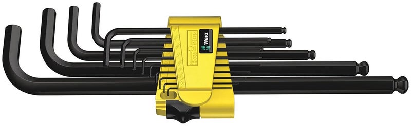 Wera Wera 05021728001 HexPlus Hex Key Set 950 PKL13 SZ N High Torque with Ballend Imperial BlackLaser 005inch38inch 13Piece  - Image 1