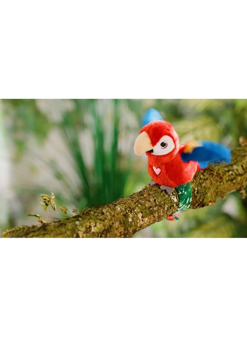 Happy Yappers Parrot Plush Toy, Heart Theme 3 Years+ 15 cm - Red - Image 5