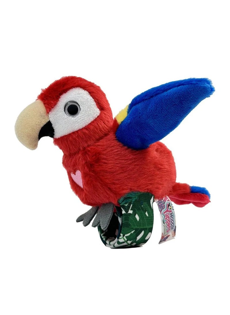 Happy Yappers Parrot Plush Toy, Heart Theme 3 Years+ 15 cm - Red - Image 1