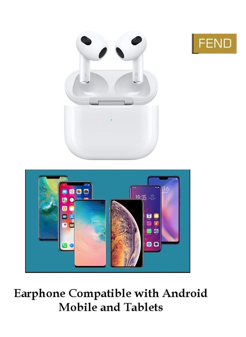 FEND - FW77 Wireless Bluetooth Earbuds With Noise Reduction, Volume Control and Touch Sensor Designed For iPhone 11 Pro - Image 1