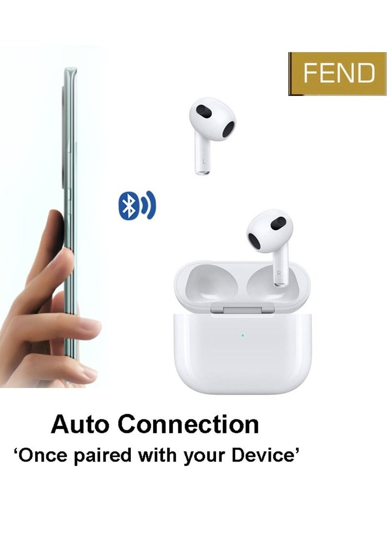 FEND - FW77 Wireless Bluetooth Earbuds With Noise Reduction, Volume Control and Touch Sensor Designed For iPhone 11 Pro - Image 1