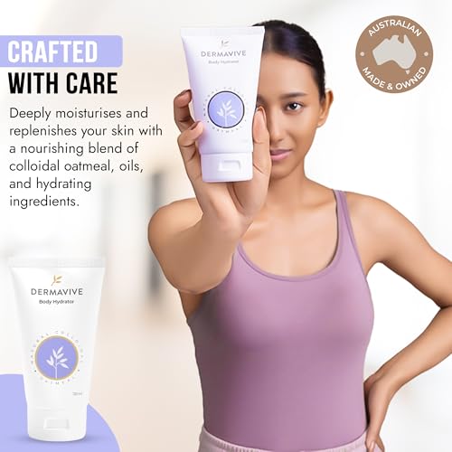 Dermavive Oatmeal Body Hydrator – Colloidal Oatmeal Moisturizing Oil for Itchy, Dry, Flaky & Sensitive Skin – Nourishing After-Shower Body Oil for Kids, Teens & Adults – 120ml (4.05 fl oz) - Image 3