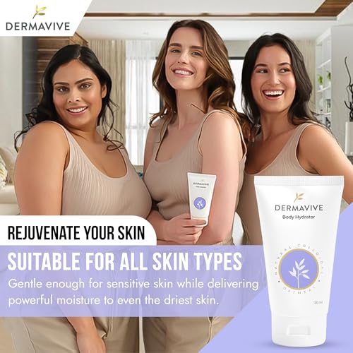 Dermavive Oatmeal Body Hydrator – Colloidal Oatmeal Moisturizing Oil for Itchy, Dry, Flaky & Sensitive Skin – Nourishing After-Shower Body Oil for Kids, Teens & Adults – 120ml (4.05 fl oz) - Image 5
