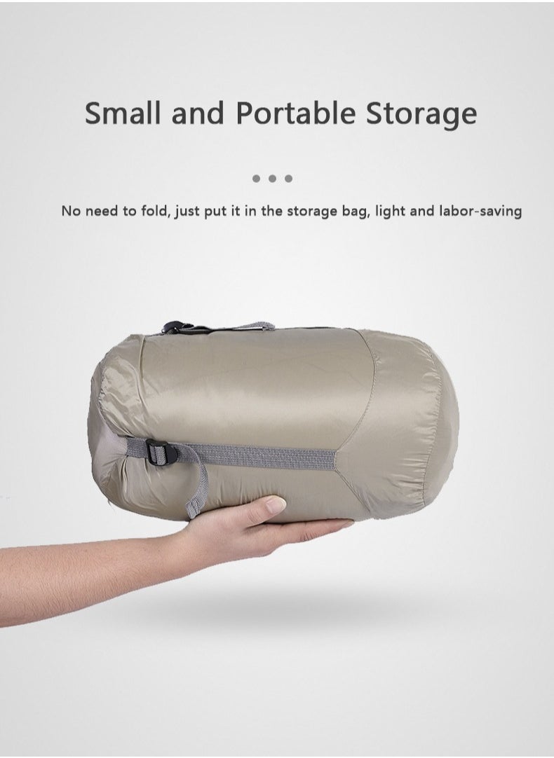 XiuWoo Wearable Camping Blanket, Lightweight Waterproof Sleep Bag, Multifunctional Warm Travel Quilt, Compact Wearable Poncho, Lazy Lounge Cotton Blanket with Detachable Hood for Camping, Hiking  - Image 3