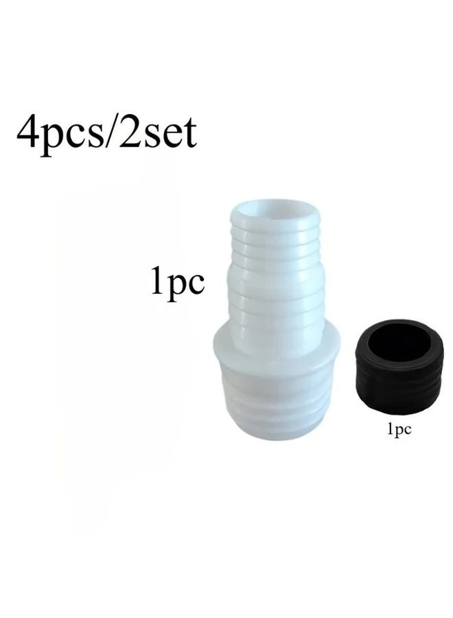 4 قطع مجموعة وصلة مخفضة لأنابيب الصرف، لون عشوائي، محول فينيل متين لأنابيب البولي فينيل كلوريد، الأكريlonيتريل بوتادين ستايرين، والنحاس - Image 5