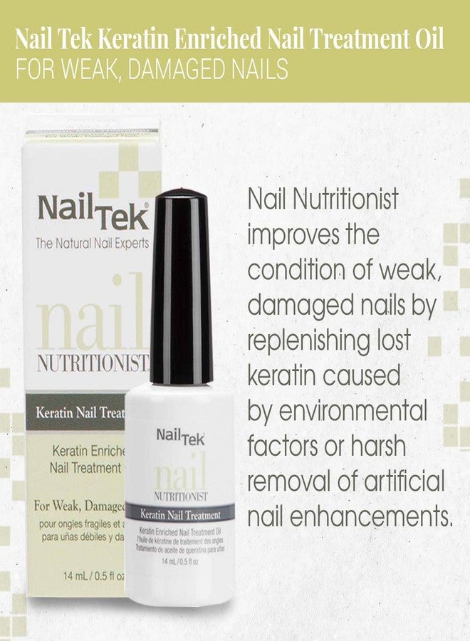 Nail Tek Nail Nutritionist, Keratin Enriched Nail Treatment Oil for Weak and Damaged Nails, 0.5 oz, 1-Pack - Image 4