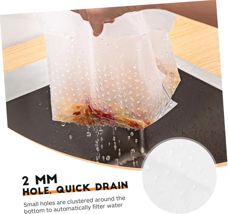 150 قطعة من أكياس القمامة الشفافة القائمة بذاتها لمطبخ الحوض وحمام غرفة النوم - Image 3