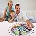 Mys Aurora Puzzles for Adults 1000 Pieces Mandala Succulent Plants Wooden Puzzles Unique Shaped Jigsaw Challenging Puzzle Gift for Family Game 234 x 226 - Image 4