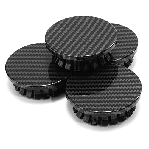 RTrhinoTuning 4 PCS 59mm Wheel Center Caps Compatible with Impala Equinox Malibu Grand Am WS6 Regal CTS Grand Vitara Wheel Rim OD 23359 mm ID 18146 mm Carbon Fiber - Image 1