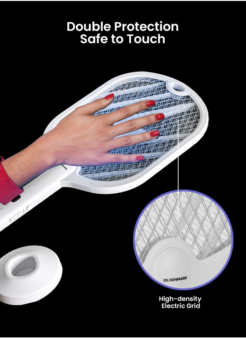 Olsenmark Olsenmark Electric Mosquito Swatter- OMBK1873, Rechargeable, Long Life Lithium Ion Battery and High Power, Charging 4-5 Hours, Insect Bat with UV Light, Perfect for Bedroom, Kids Room, Kitchen  - Image 5