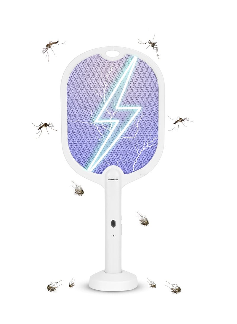 Olsenmark Olsenmark Electric Mosquito Swatter- OMBK1873, Rechargeable, Long Life Lithium Ion Battery and High Power, Charging 4-5 Hours, Insect Bat with UV Light, Perfect for Bedroom, Kids Room, Kitchen  - Image 2