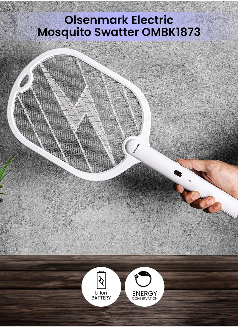 Olsenmark Olsenmark Electric Mosquito Swatter- OMBK1873, Rechargeable, Long Life Lithium Ion Battery and High Power, Charging 4-5 Hours, Insect Bat with UV Light, Perfect for Bedroom, Kids Room, Kitchen  - Image 3